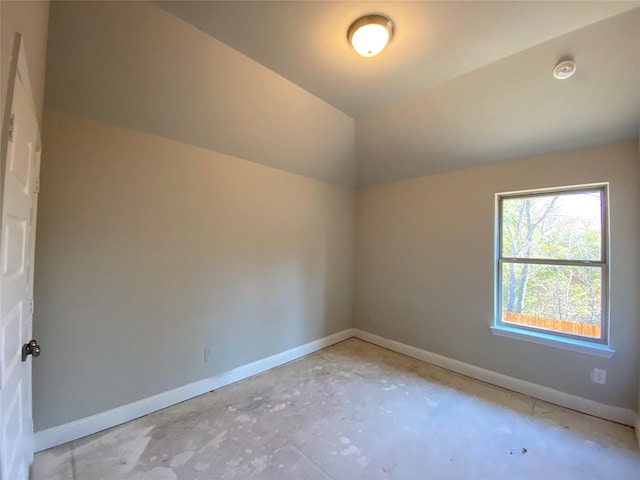 bonus room featuring vaulted ceiling