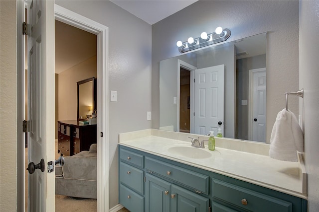 bathroom with vanity