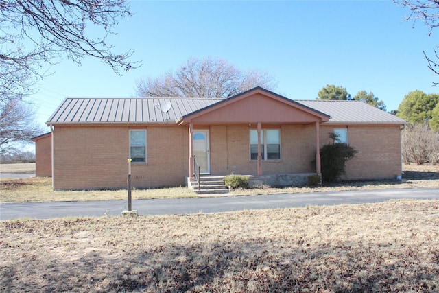 view of ranch-style house