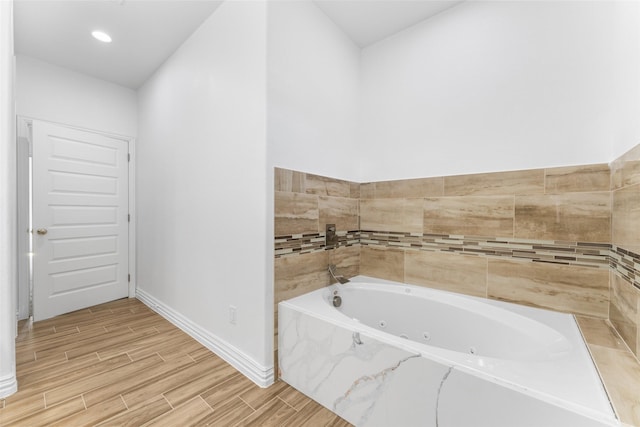 bathroom featuring a bathing tub