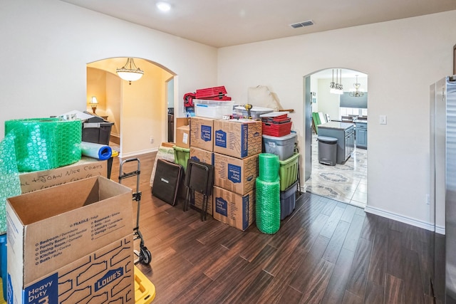 view of storage room