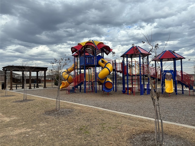 view of jungle gym