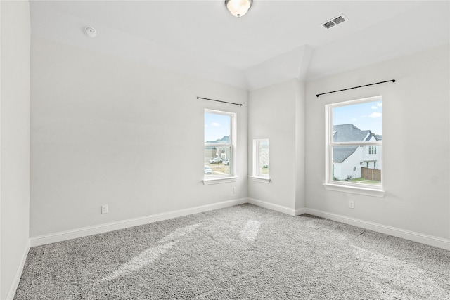 view of carpeted empty room