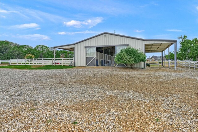 view of stable