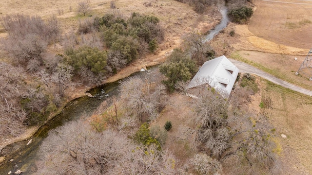 bird's eye view with a rural view