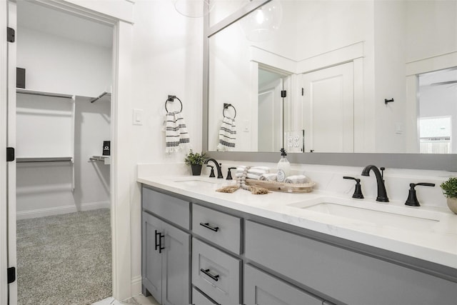 bathroom featuring vanity