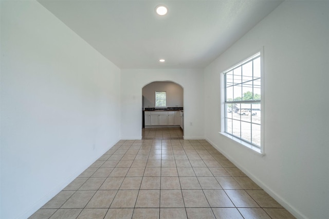 view of tiled empty room