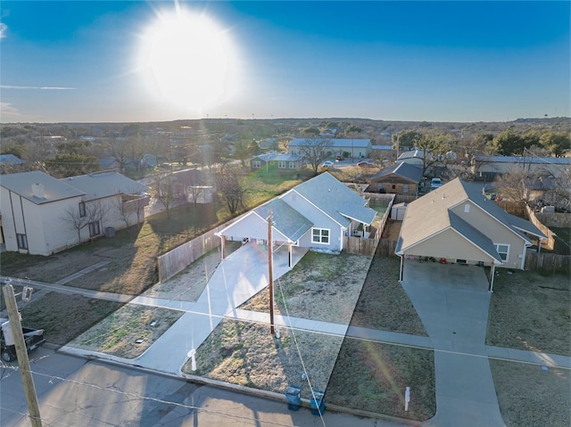 birds eye view of property