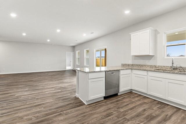 unfurnished living room featuring light hardwood / wood-style floors