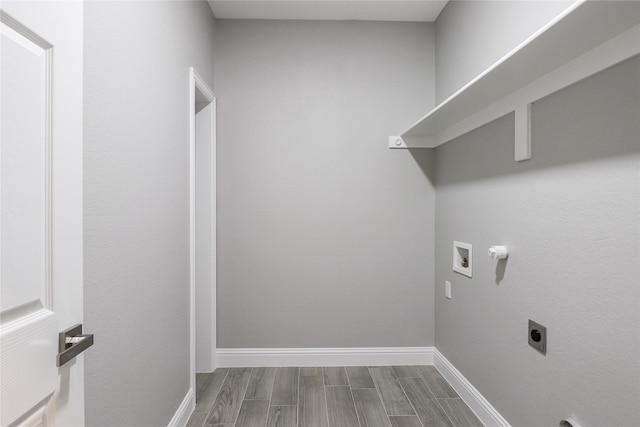 laundry area featuring hookup for a washing machine and hookup for an electric dryer