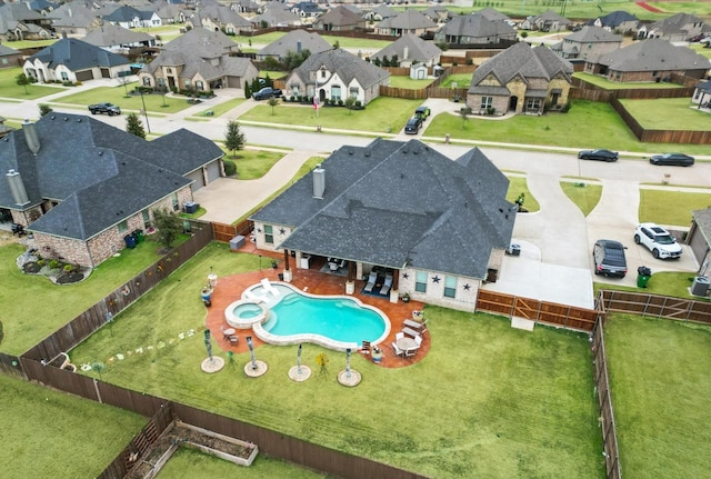 birds eye view of property