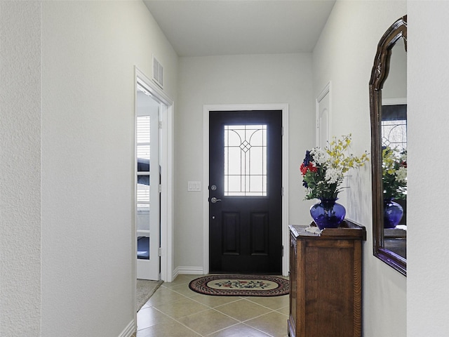 view of tiled entryway