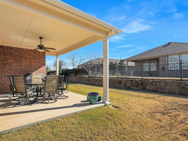 2337 Brookdale Dr, Frisco, TX 75036 - view of patio / terrace featuring a ceiling fan