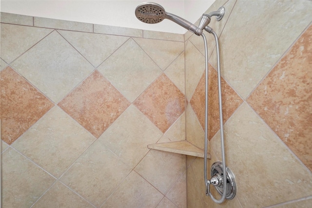 details featuring tiled shower