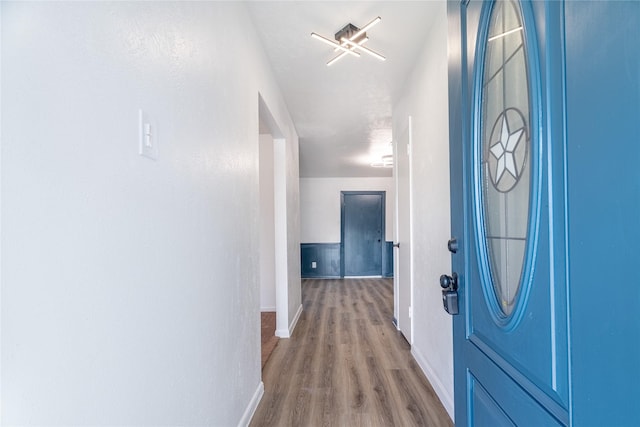 interior space featuring hardwood / wood-style flooring