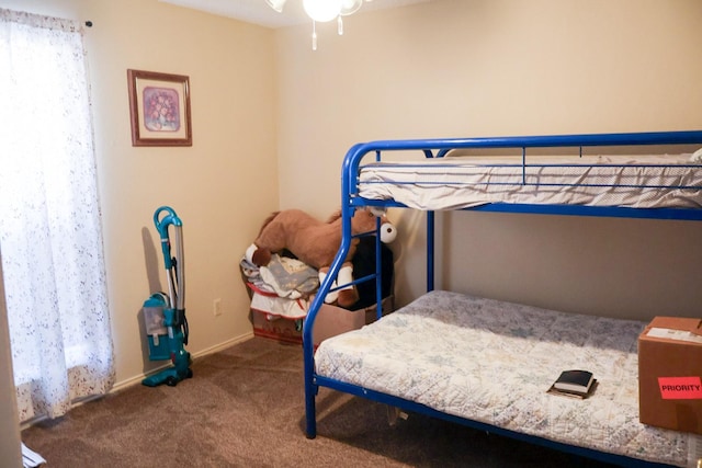 bedroom with carpet