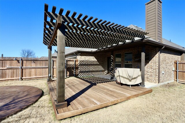 exterior space featuring a fenced backyard