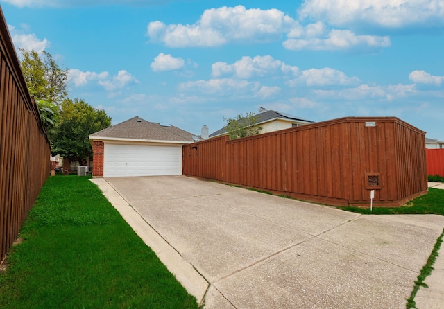 exterior space with a lawn