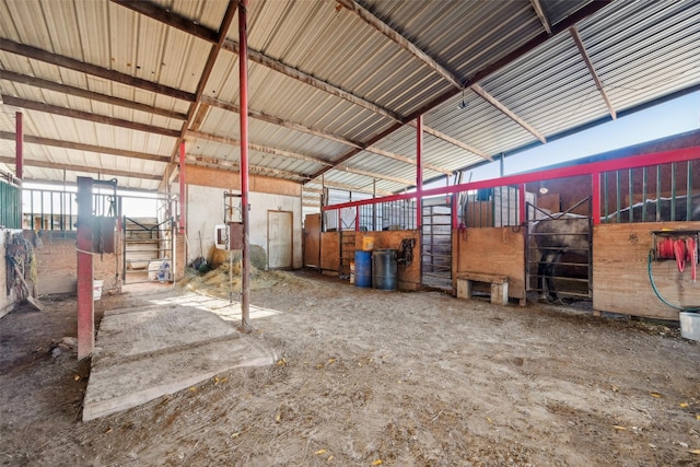 view of horse barn