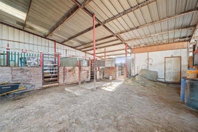 view of horse barn