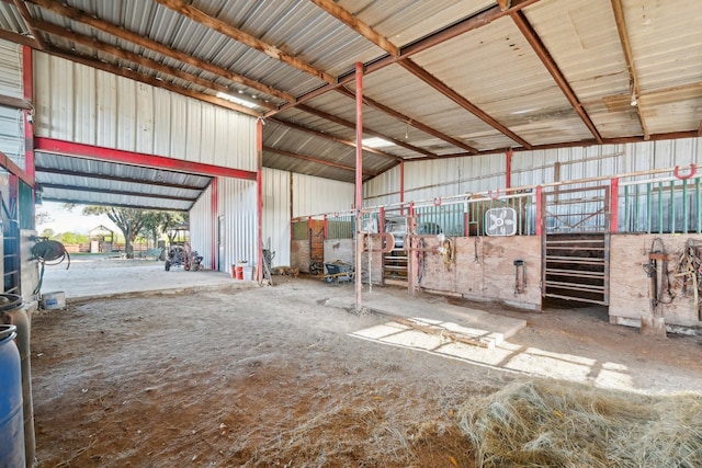 view of horse barn