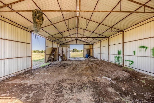 view of horse barn