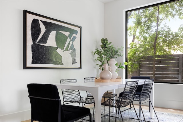 interior space featuring hardwood / wood-style flooring