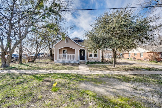 bungalow-style house with a porch