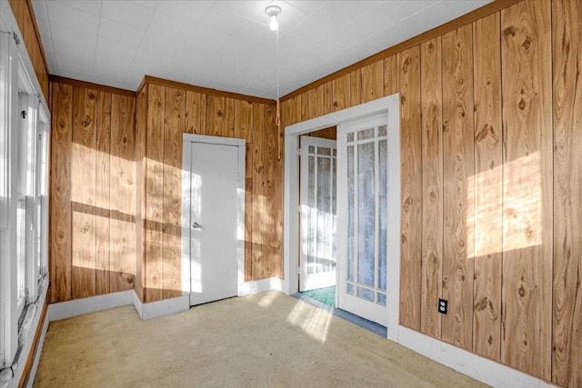 view of carpeted empty room