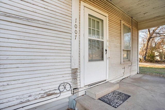 view of entrance to property