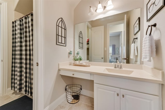 bathroom with vanity