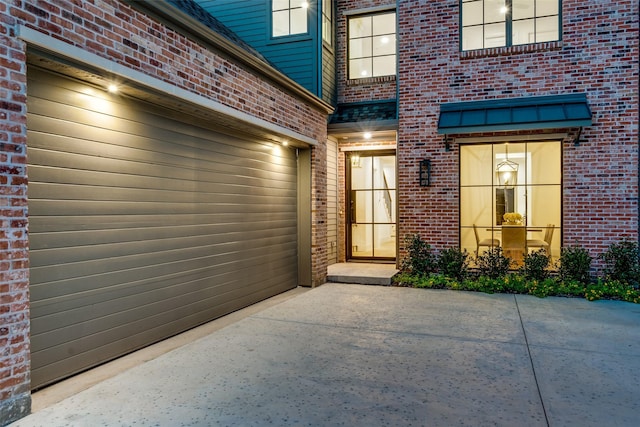 property entrance featuring a patio