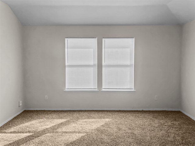 unfurnished room with carpet flooring