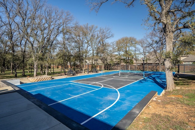 view of basketball court