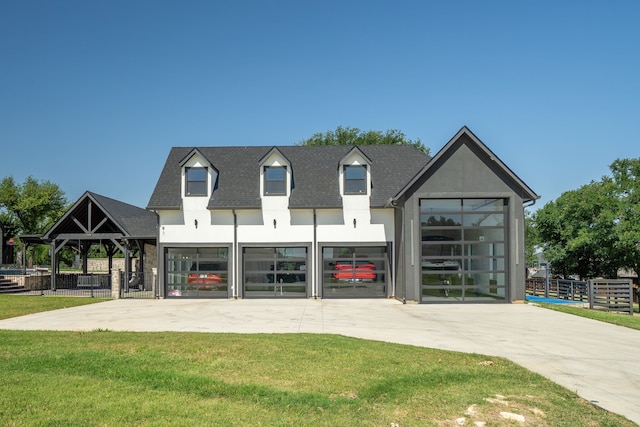 110 Quiet Hill Cir, Copper Canyon, TX 76226 - view of front of home with a shingled roof, stucco siding, a garage, and concrete driveway