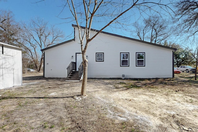 view of rear view of property