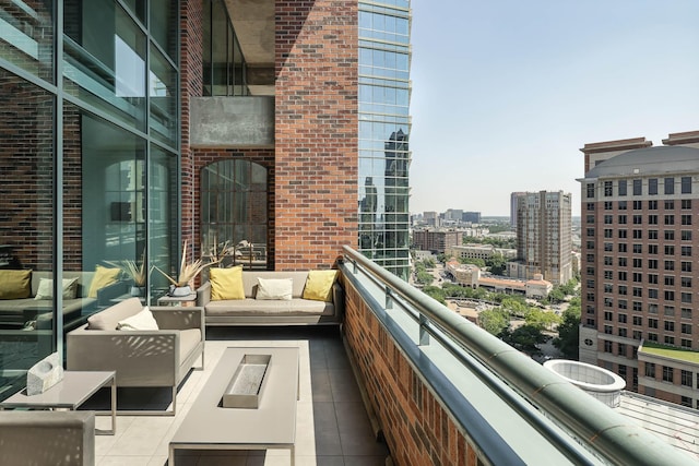 balcony with an outdoor living space