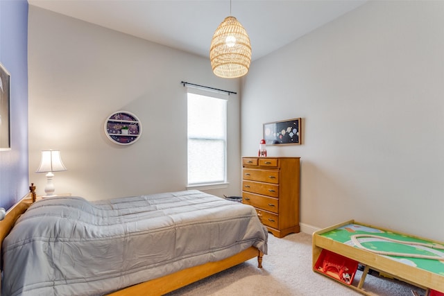 bedroom with carpet flooring