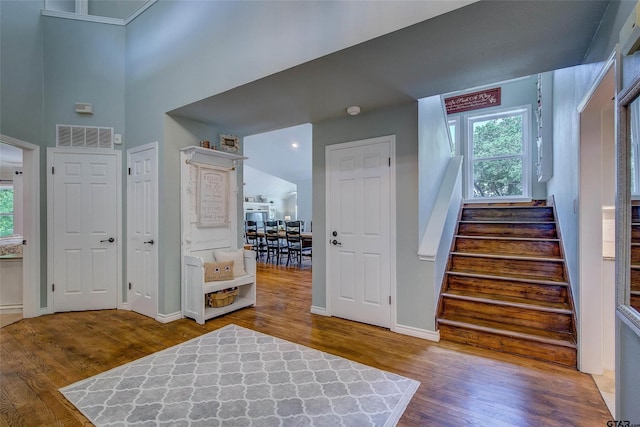 interior space featuring hardwood / wood-style flooring