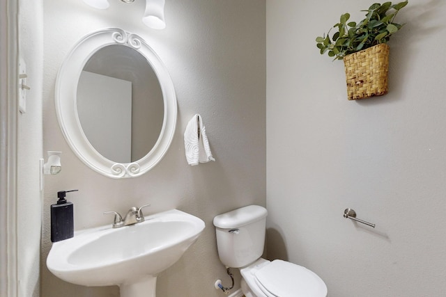 bathroom featuring sink and toilet