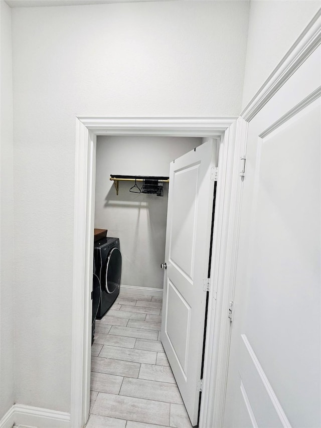 laundry area with washer and dryer