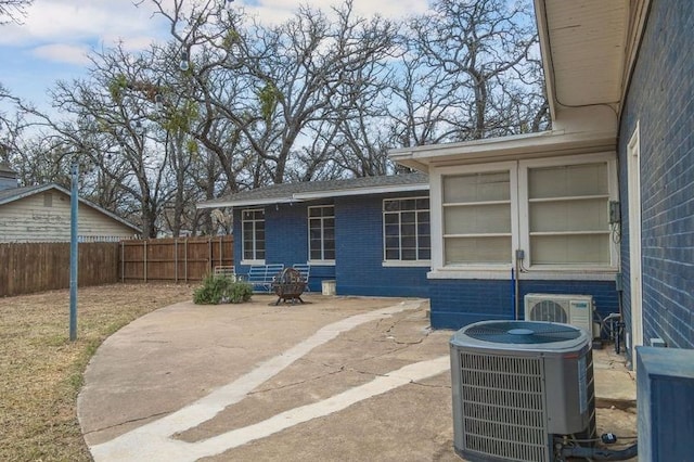 view of patio / terrace featuring central air condition unit