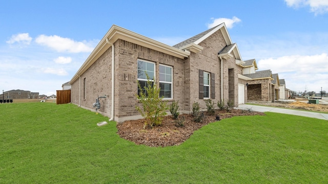 740 Vineyard Way, Forney, TX 75126 - view of side of property with a garage and a lawn