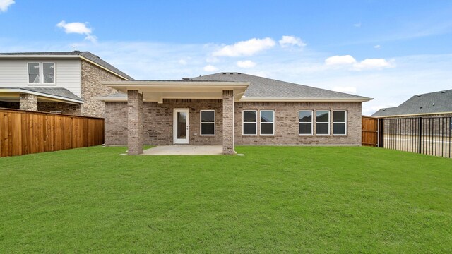 740 Vineyard Way, Forney, TX 75126 - back of house with a yard and a patio