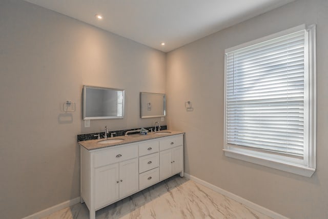 bathroom featuring vanity