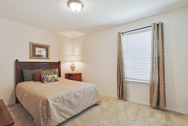 bedroom with carpet