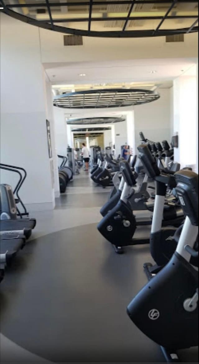 view of workout area