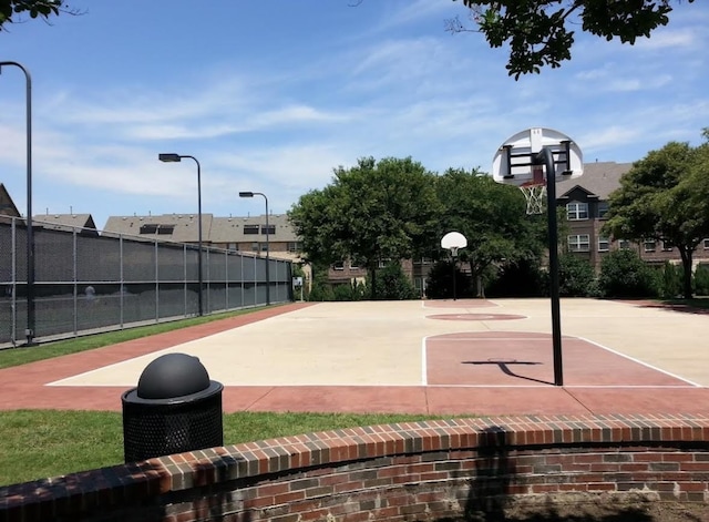 view of sport court