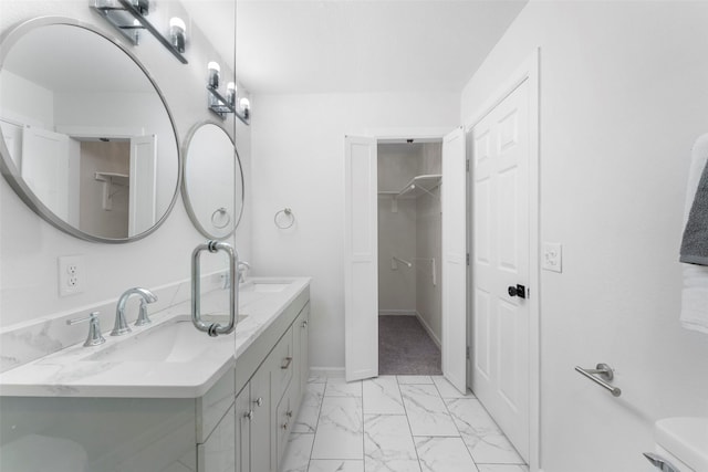 bathroom with vanity