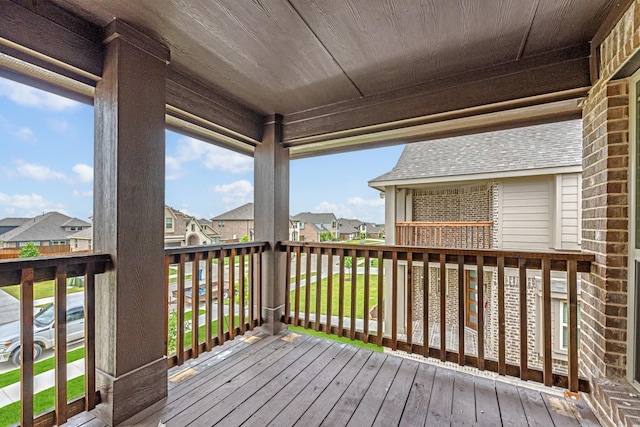 1217 Sylvia St, Desoto, TX 75115 - wooden terrace featuring a residential view